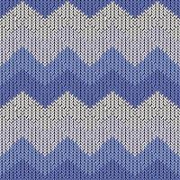 Seamless zigzag knitting pattern vector