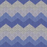 Seamless zigzag knitting pattern vector