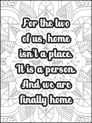 For the two of us, home isn't a place. It is a person. And we are finally  home.