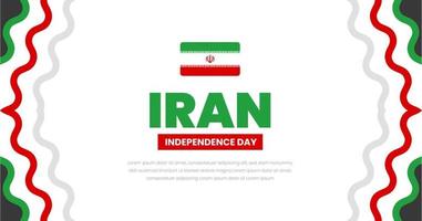 Happy Iran Independence Day Background. Islamic Republic Day 11 February Celebration Vector Design Illustration. Template for Poster, Banner, Advertising, Greeting Card, banner, Print Design Element.