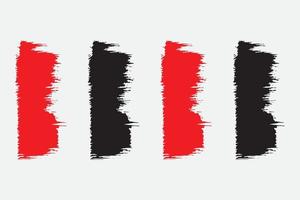 Grungy dirty Brush strokes, Dirty brush effect, colorful brush stroke set vector