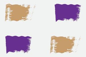 grungy brush stroke set, Colorful brush effect, dirty brush effect vector