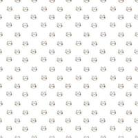 Pattern 2023. Seamless pattern with the symbols of the year a hare. Cartoon vector illustration.