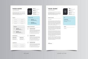 Resume Template, Professional Modern Resume Template, CV Template vector