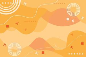 abstract background with orange gradient colors and wavy lines vector