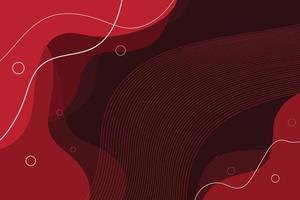 Red gradient background with wavy lines vector