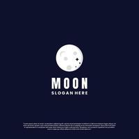 moon logo design concept vector