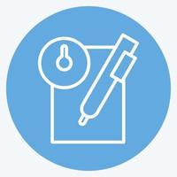 Icon Quiz. related to Education symbol. blue eyes style. simple design editable. simple illustration vector