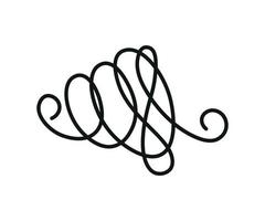 Vector illustration of Linear Squiggle