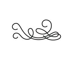 Vector illustration of Linear Squiggle