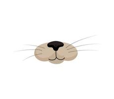 Vector illustration of cat nose