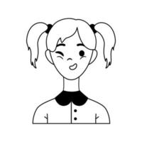 Vector illustration of Avatar woman