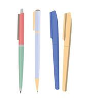 Set of pen vector