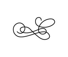 Vector illustration of Linear Squiggle