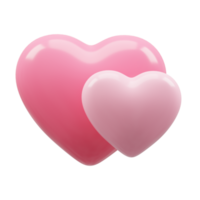 3d renderen hart liefde voor Valentijn png