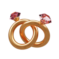 3d renderen Valentijnsdag dag element png