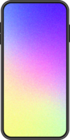 interface de smartphone com tela de gradiente granulada png