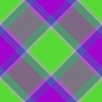 Seamless background vector. Check textile pattern. Fabric plaid tartan texture. vector