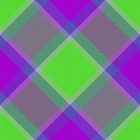 Seamless background vector. Check textile pattern. Fabric plaid tartan texture. vector