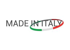 Label of Made in Italy vector