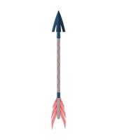 Vector illustration of Arrow with Feathers