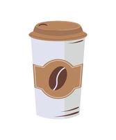 Vector illustration of Disposable Coffee Cup