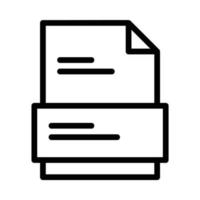 The document file icon is paper with a label and text vector