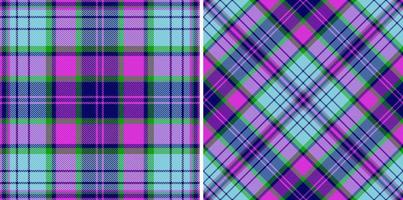 Seamless background vector. Texture textile plaid. Pattern check fabric tartan. vector