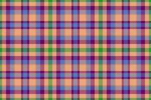 Plaid textile pattern. Fabric tartan vector. Check seamless background texture. vector