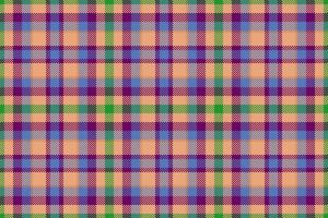 Plaid textile pattern. Fabric tartan vector. Check seamless background texture. vector