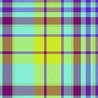 Textile texture check. Plaid pattern vector. Background seamless fabric tartan. vector