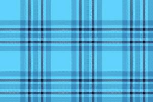 Plaid background, check seamless pattern in blue. Vector fabric texture for textile print, wrapping paper, gift card or wallpaper.