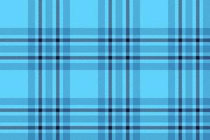 Plaid background, check seamless pattern in blue. Vector fabric texture for textile print, wrapping paper, gift card or wallpaper.