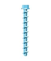 Vector illustration of Self-tapping screw