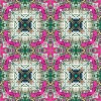 Geometric mosaic seamless pattern design, Repeat textile design, Surface design. vector