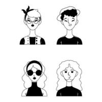 Set of Avatars vector