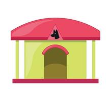 Vector illustration of animal house dog