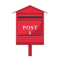 Mailbox Flat Illustration. Clean Icon Design Element on Isolated White Background vector