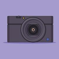 camera vector icon, cartoon illustration on blue background for web, landing page, sticker, banner, flyer, wallpaper