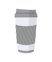 Vector illustration of Disposable Coffee Cup