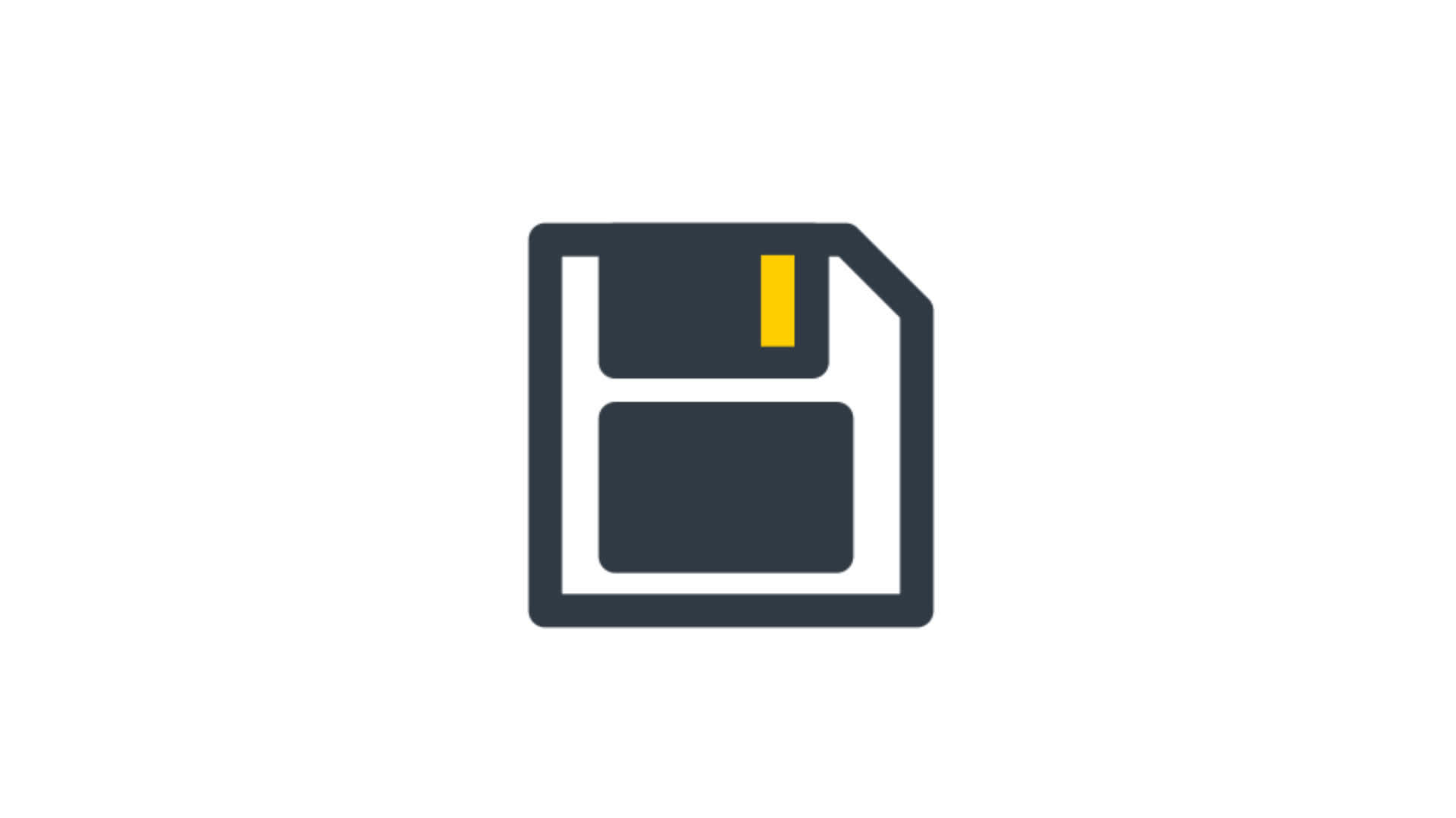 floppy disk icon of nice animated for your technology pack video videos