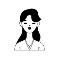 Vector illustration of Avatar woman