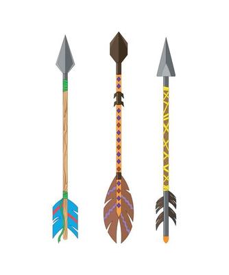 Set of Arrows with Feathers