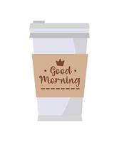 Vector illustration of Disposable Coffee Cup