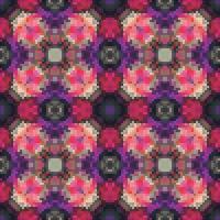 Geometric mosaic seamless pattern design, Repeat textile design, Surface design. vector