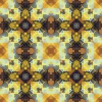 Geometric mosaic seamless pattern design, Repeat textile design, Surface design. vector