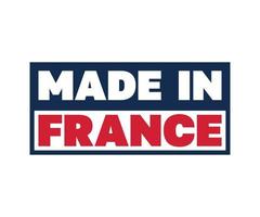 Label of Made in France vector