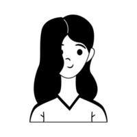 Vector illustration of Avatar woman