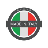 Label of Made in Italy vector