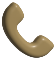 3d icon of call png